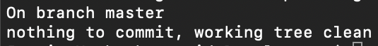 git output says no files have changed, result!